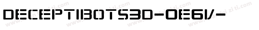 Deceptibots3D-0e6v字体转换