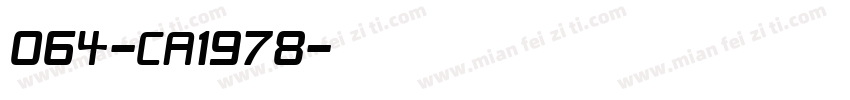 064-CA1978字体转换