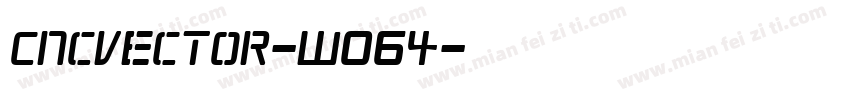 CncVector-W064字体转换