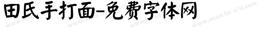 田氏手打面字体转换