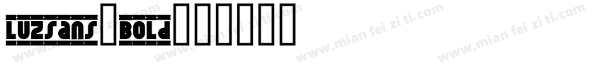 LuzSans-Bold字体转换