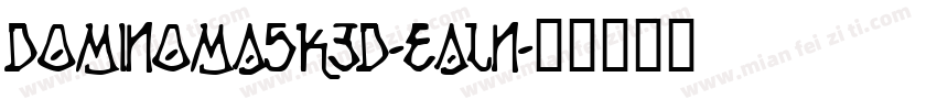 DominoMask3D-eALn字体转换