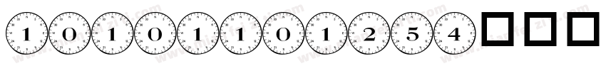 10101101254字体转换
