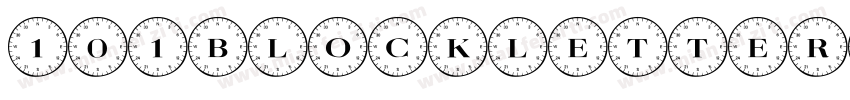 101BlockLetterz字体转换
