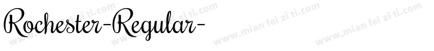 Rochester-Regular字体转换