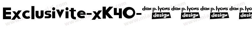 Exclusivite-xK4O字体转换