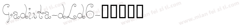 Gadista-dLd6字体转换