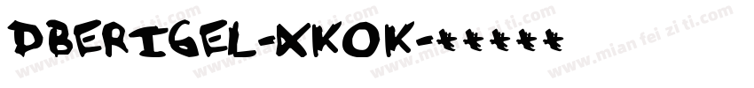 DbeRigel-xKoK字体转换
