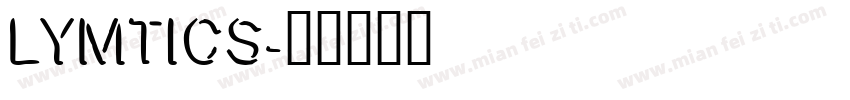 LYMTICS字体转换