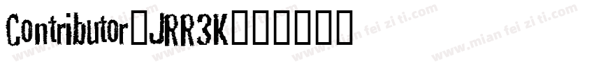 Contributor-JRR3K字体转换