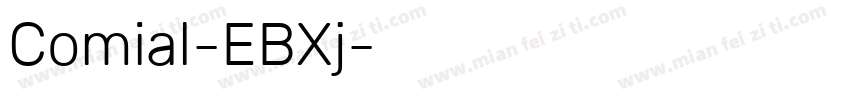 Comial-EBXj字体转换