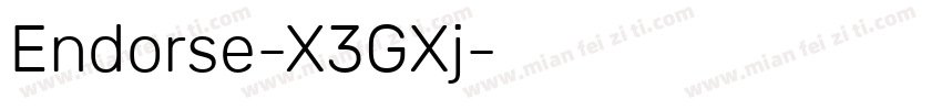 Endorse-X3GXj字体转换