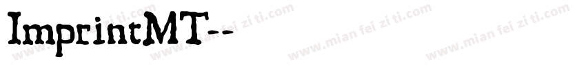 ImprintMT-字体转换