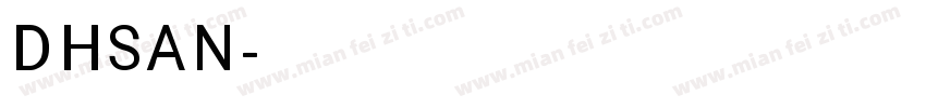 DHSAN字体转换