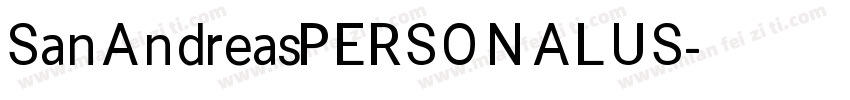 SanAndreasPERSONALUS字体转换