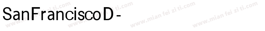SanFranciscoD字体转换