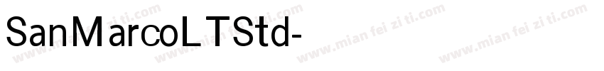 SanMarcoLTStd字体转换
