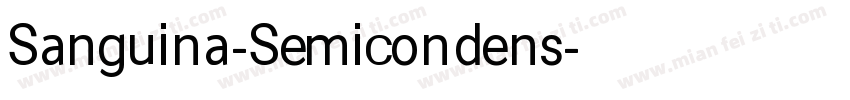 Sanguina-Semicondens字体转换