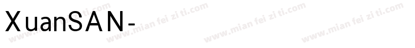 XuanSAN字体转换