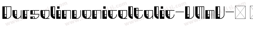 DurselinveniceItalic-VMmV字体转换
