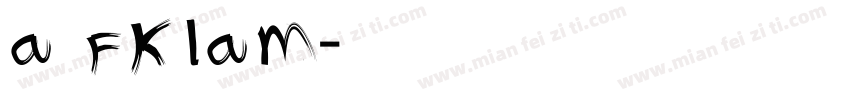 afklam字体转换