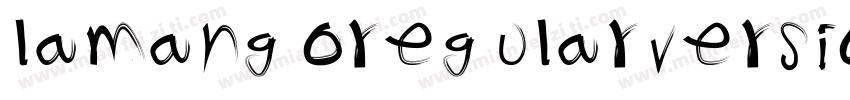 lamangoregularversio字体转换