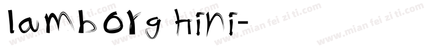 lamborghini字体转换