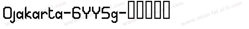 Djakarta-6YY5g字体转换