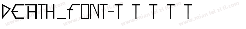 DEATH_FONT字体转换