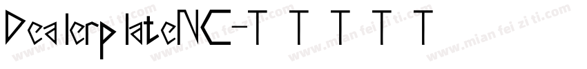DealerplateNC字体转换