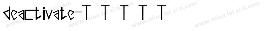 deactivate字体转换