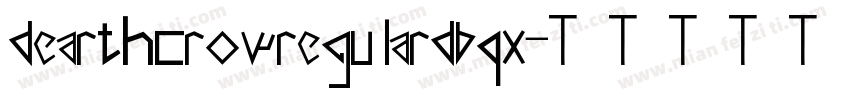dearthcrowregulardbqx字体转换