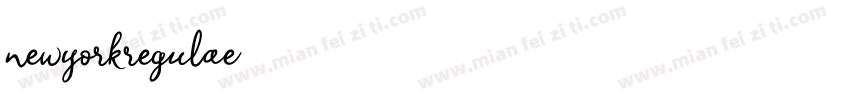 newyorkregulae字体转换
