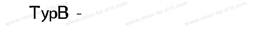 胡鲁三TypB字体转换