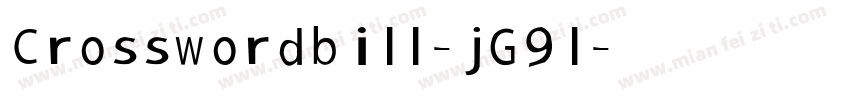 Crosswordbill-jG9l字体转换
