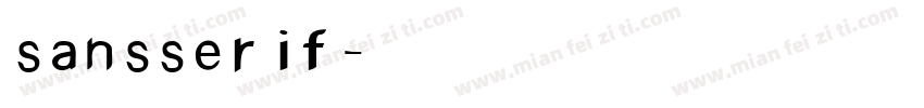 sansserif字体字体转换