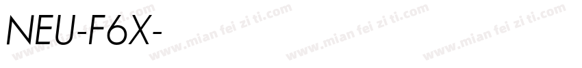 NEU-F6X字体转换