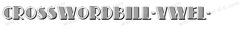 Crosswordbill-VWEl字体转换