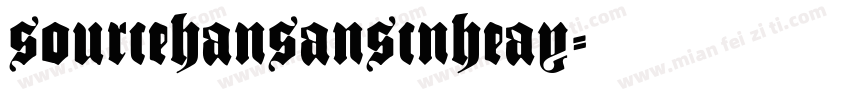 sourcehansanscnheay字体转换