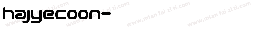 hajyecoon字体转换