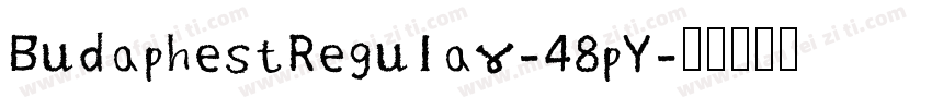 BudaphestRegular-48pY字体转换