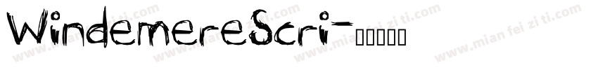 WindemereScri字体转换