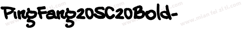 PingFang20SC20Bold字体转换