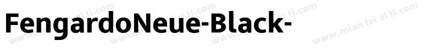 FengardoNeue-Black字体转换