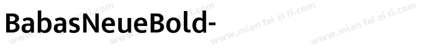 BabasNeueBold字体转换