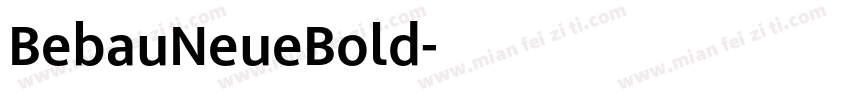 BebauNeueBold字体转换