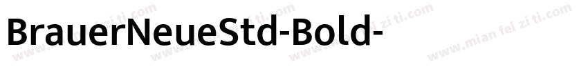 BrauerNeueStd-Bold字体转换