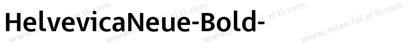 HelvevicaNeue-Bold字体转换