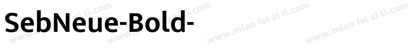 SebNeue-Bold字体转换