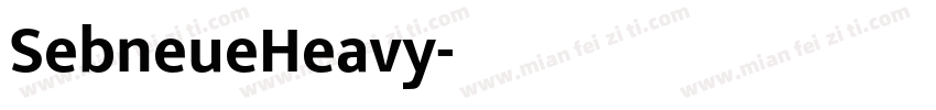 SebneueHeavy字体转换